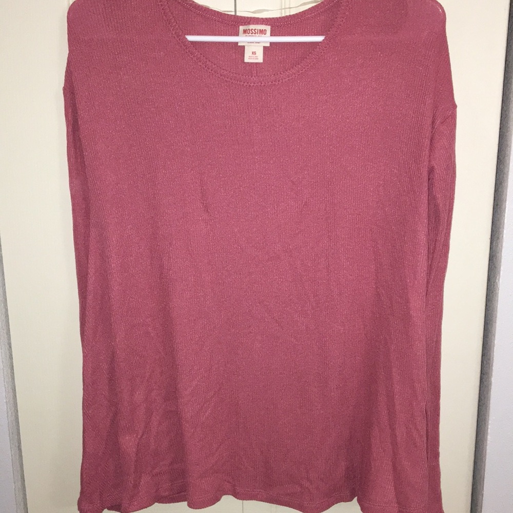 long sleeve pink shirt